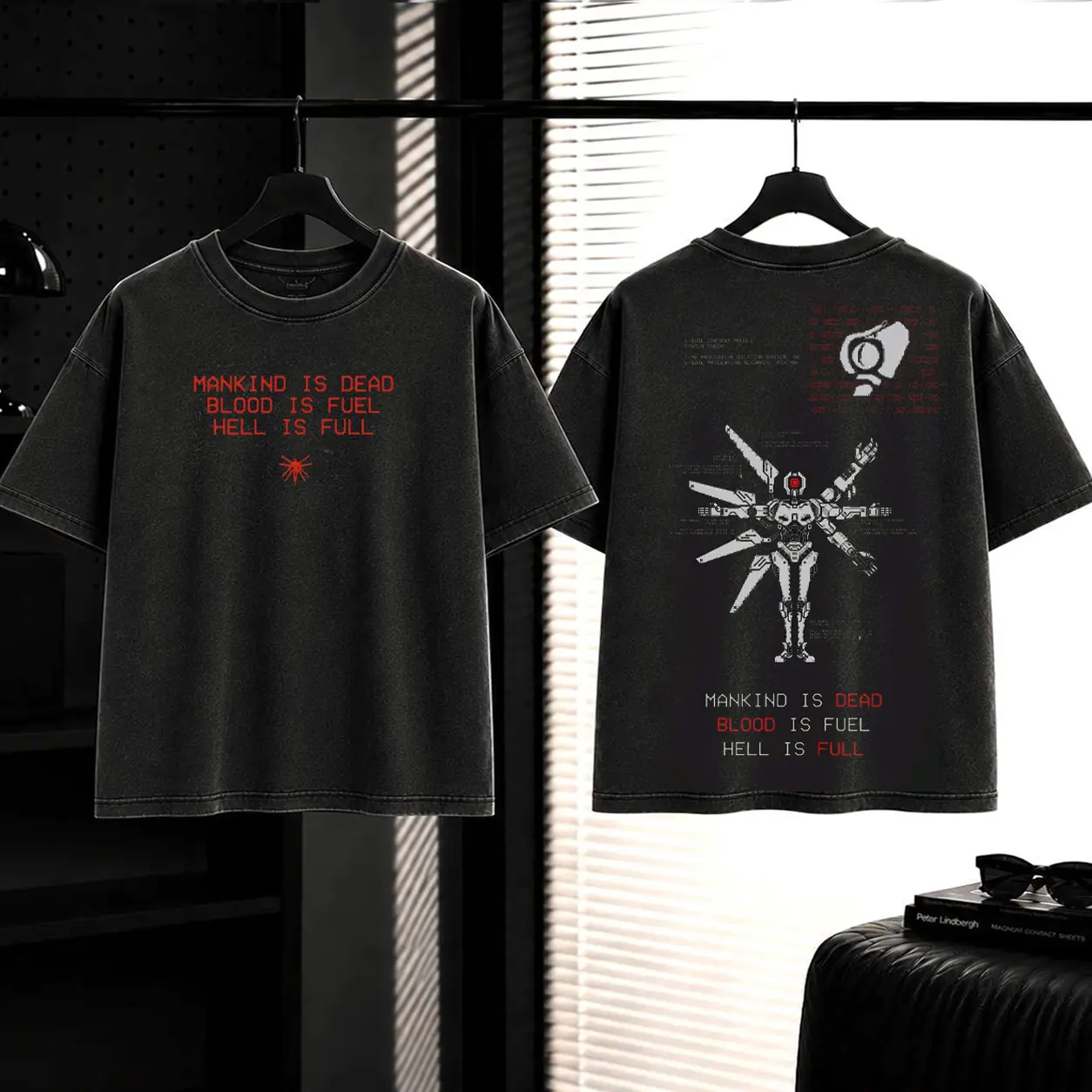 Ultrakill Gaming Washed T-shirt, Tank Top, Sweatshirt, Hoodie Casual graphic tee lover game acid wash, Fabric, Menswear Top Graphic Hoodie Print Straight Tee Streetwear Classic Cotton