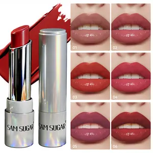 Sam Sugar Butter Lipstick, Moisturizing Formula, Water-Rich Mirror Finish & Matte Texture, Long-Lasting High Pigment, Perfect for Daily Use & Gift Choice