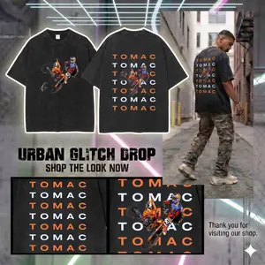 Tomac ET3 Dirt Bike Shirt, Motocross Racing Graphic Tee, Vintage Washed Streetwear T-Shirt, Supercross Fan Gift