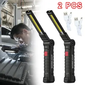 Magnetic LED Work Light with USB Charge & 360° Rotation | Heavy-Duty Inspection Lamp for Workshop, Car Repair & Emergency