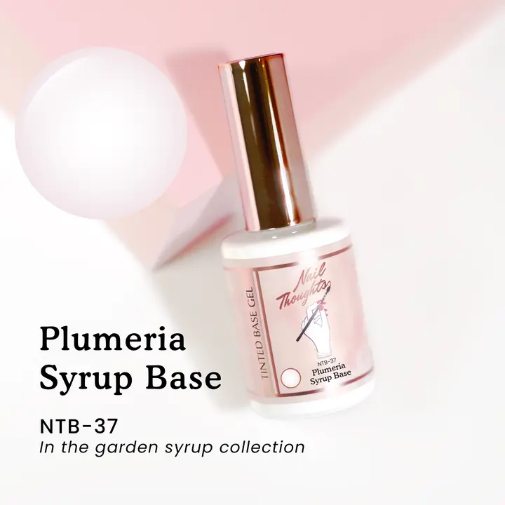 Kokoist X Nail Thoughts Tinted Base Gel - NTB-37 PLUMERIA SYRUP BASE Builder Gel Base