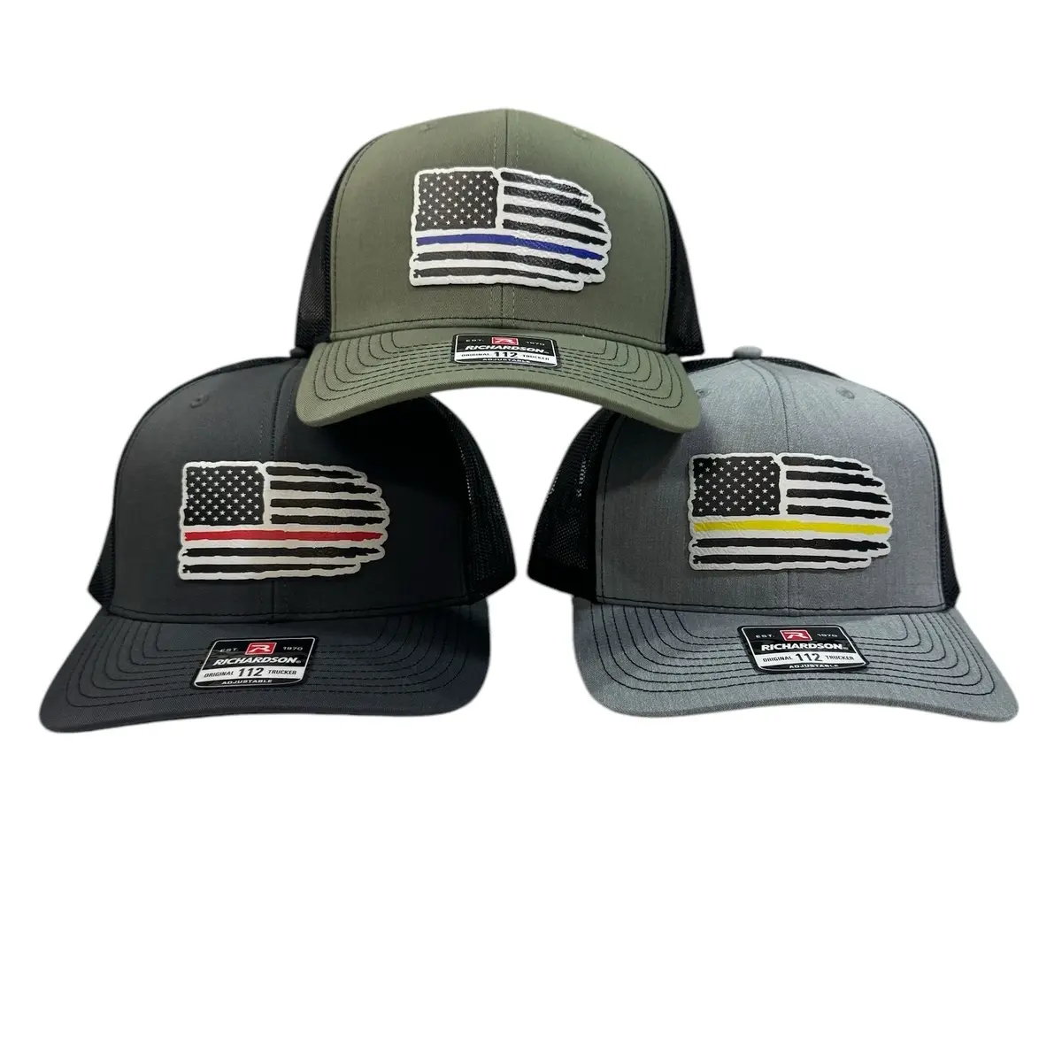 Thin Line Hat! Available in Flex Fit / Richardson / Flat Bills / Golf Hats