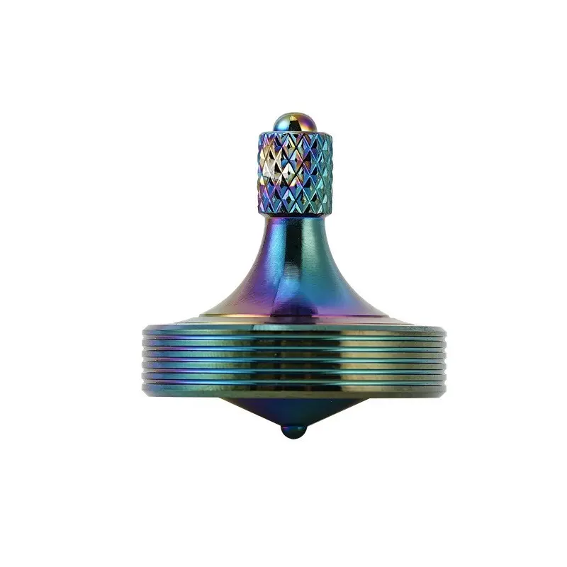 Premium Stainless Steel Spinning Top, Durable Design for Extended Playtime, Ideal for Stress Relief & Focus Enhancement, Simple Operation, Metal Spinning Tops