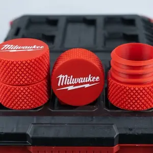 Milwaukee 2 PACK Packout Containers Knurled Screw Top Storage with Screws Wire Nuts Hardware Ideal for Tradesman Gift