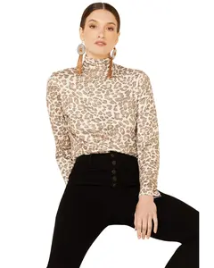 Tasha Polizzi Women's Women'S Kylie Multi Leopard Long Sleeve Turtleneck - 321128