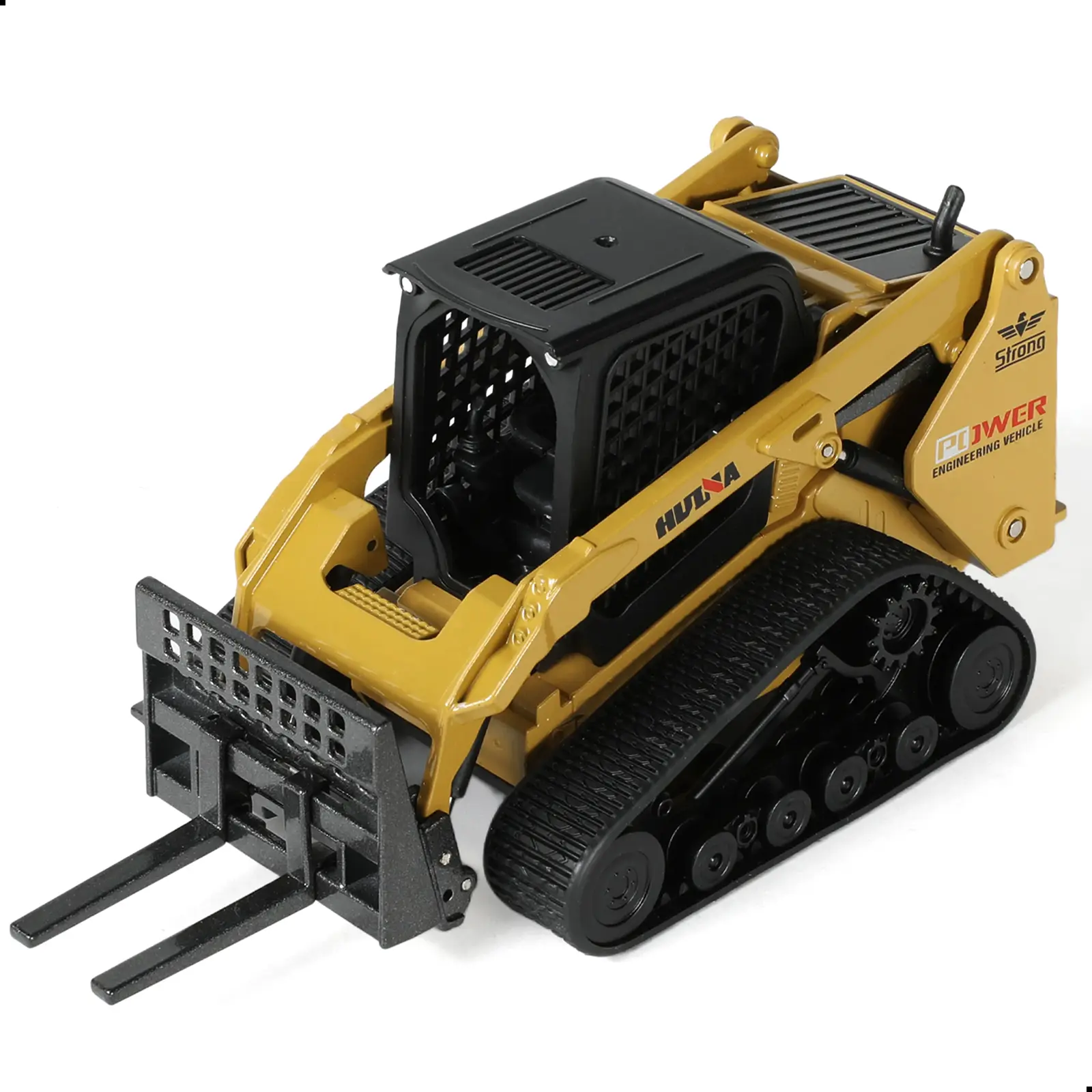 Die-Cast Metal 1:50 Mini Scale Crawler Forklift Toy - Yellow True-to-Life Construction Vehicle with Movable Forks, Ideal for Boys, Holiday Gifts, Home Decoration, Suitable for Adult Collectors, All Seasons Play