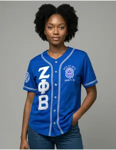 Zeta Phi Beta Baseball Jersey Blue