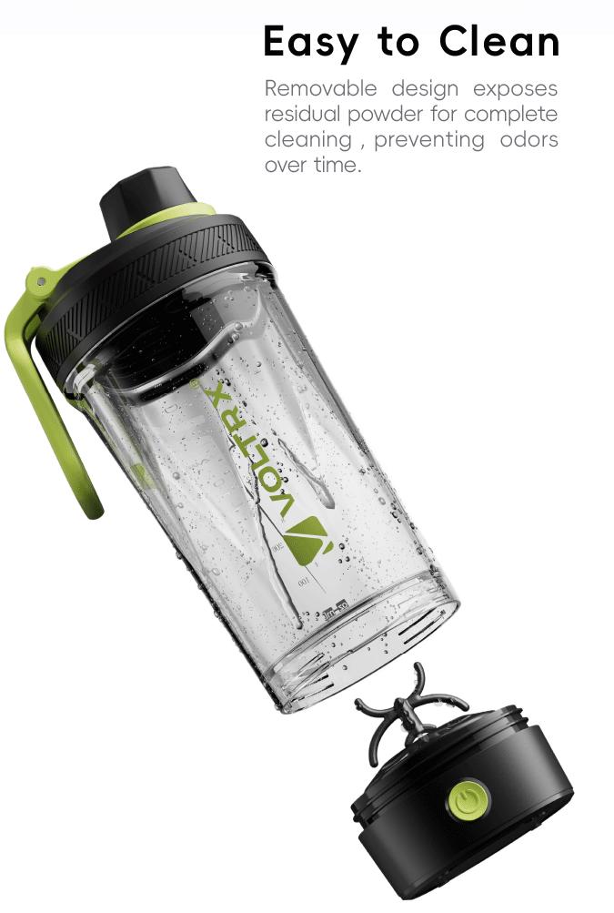 VOLTRX Electric Protein Shaker Bottle - Smart Blender Bottle, Leak-Proof Design, USB Rechargeable Mixer Cup for Shakes and Meal Replacements, BPA-Free Tritan, 24oz VOLTRX Electric Protein Shaker Bottle - Smart Blender Bottle, Leak-Proof Design, USB Rechargeable Mixer Cup for Shakes and Meal Replacements, BPA-Free Tritan, 24oz