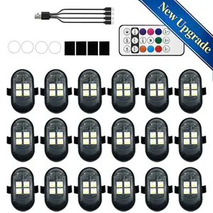 [2026 Upgraded] RGB USB Car Interior LED Lights – Sound-Activated Ambient Lighting for Custom Auto Vibes