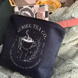 Suriel Tea Co Catch All Zippered E-Reader Makeup Bag