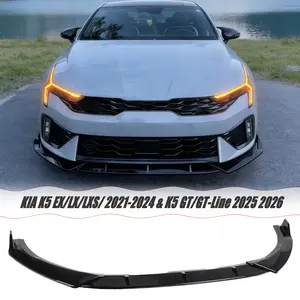 MUTUSAISI Front Lip Splitter Spoiler For KIA K5 EX/LX/LXS/GT 2021-2024 & Kia K5 GT/GT-Line 2025 2026 Air Chin Body Kit Accessories