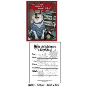 Dog Birthday Invitations Happy