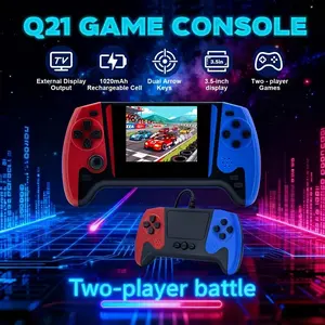 Q21 Retro Handheld Gaming Console, 3.5-Inch Large Screen, Rechargeable Battery, USB Charging, Ideal Gift for Holidays
