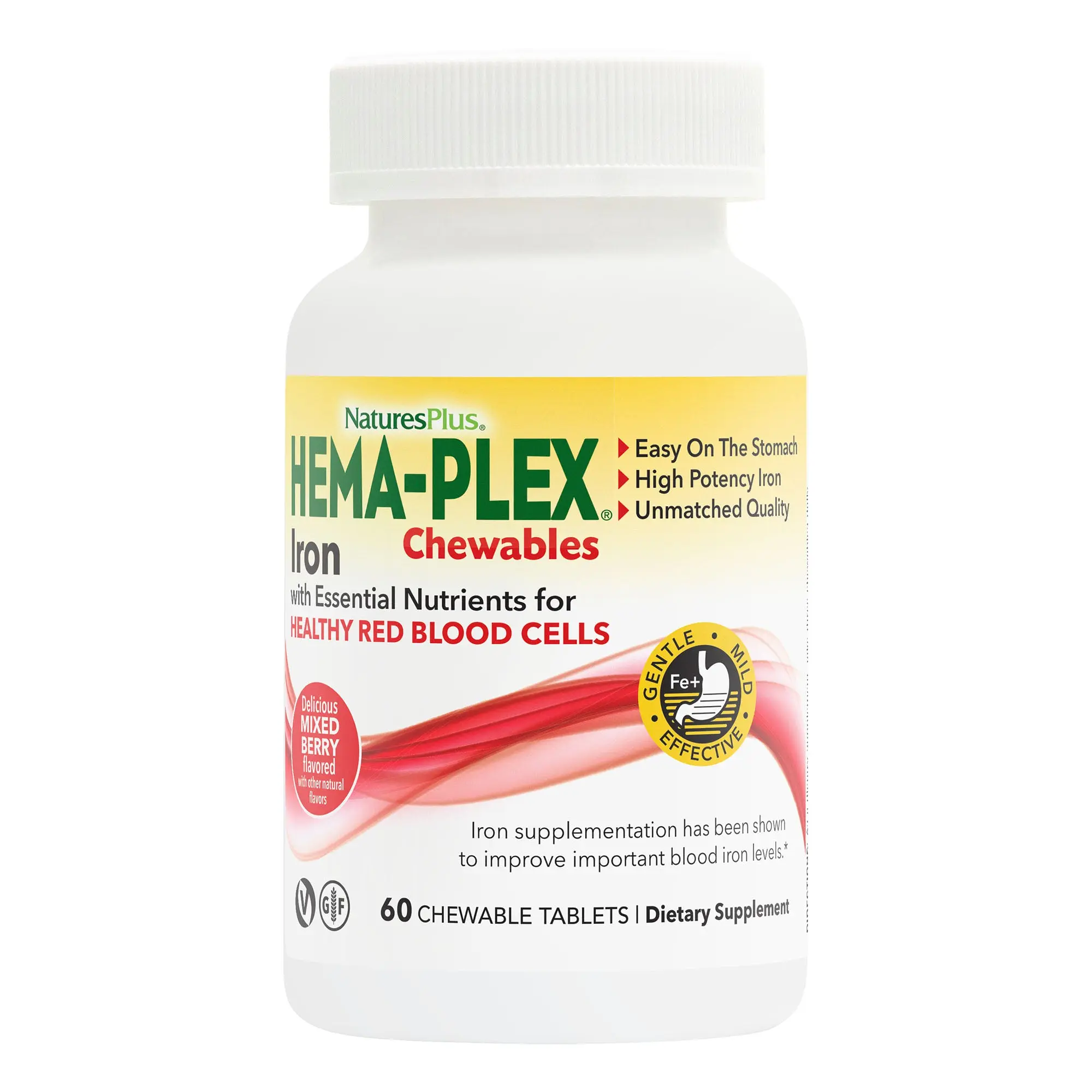 HEMA-PLEX® Iron Chewables 60 Tablets - Dietary Supplement