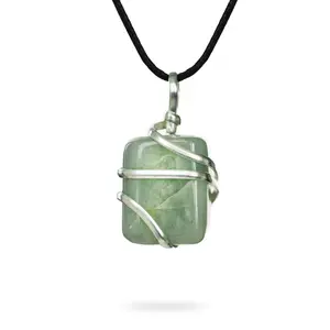 AYANA Aquamarine Necklace for Calm, Courage & Clear Communication – Healing Crystal Pendant for Throat Chakra, Ideal for Pisces or Gemini Energy