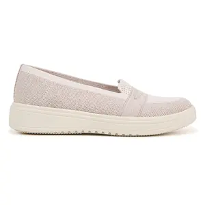 LifeStride Womens Valley Perforated Slip On Round Toe Loafers Casual - Beige