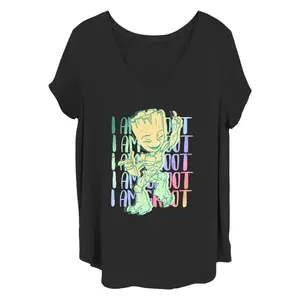 Women's Marvel: I Am Groot Rainbow Quote Dance T-Shirt