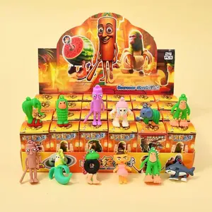 Tung Tung Tung Sahur 24 Days Mysterious Blind Box, Surprise Blind Box Set, Plastic Material Cartoon Character Figures, Gaming Room Decor, Gamer Blind Bag, Fun Creative Christmas Calendar Decoration Toy Set