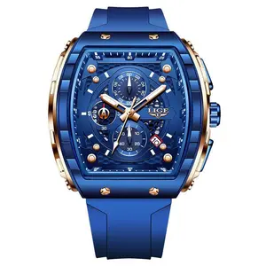 Men's Sporty Waterproof Quartz Watch, Fashionable Luminous Watch with Calendar Display for Party, Daily Clothing Decor call smartwatch exquisite band  design woman business