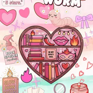 The "Spicy Era" Bookworm Kindle Insert