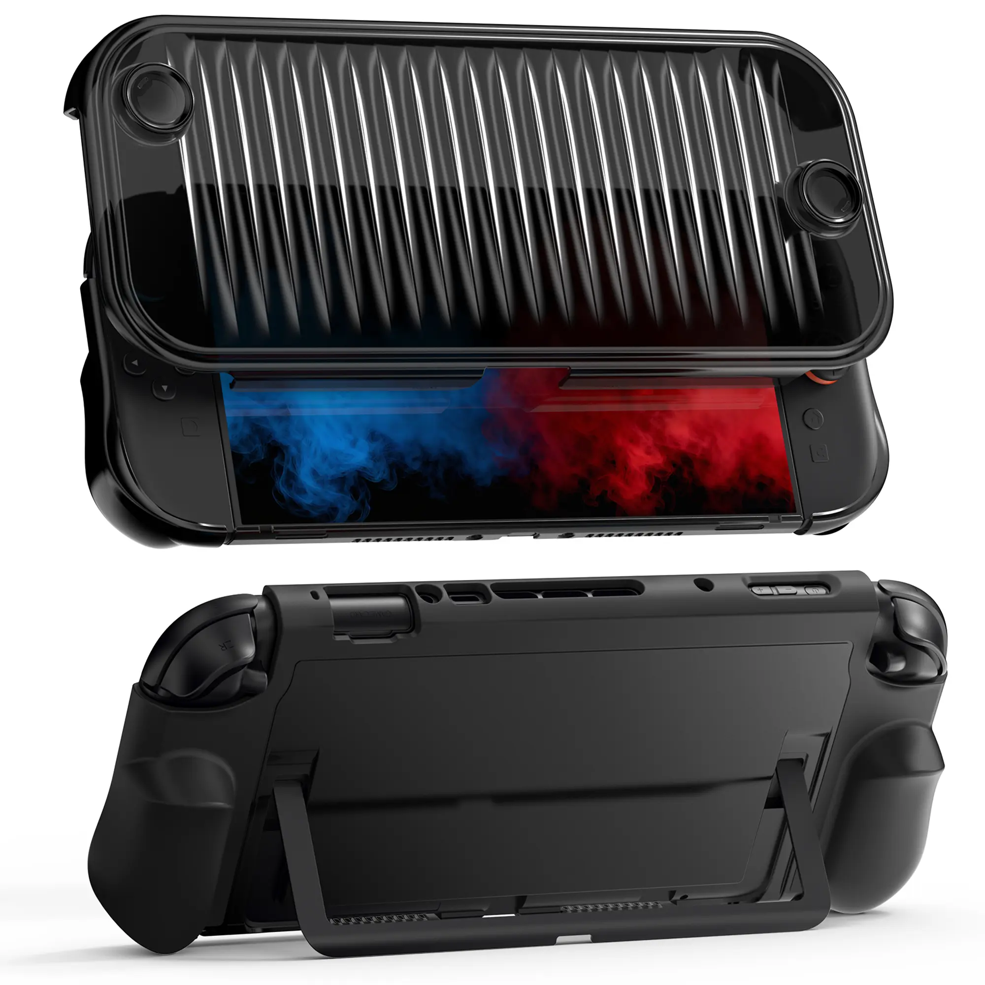 GeekShare Case Only (No Controllers) – All-in-One Grip Protective Case for Switch 2, Full Front & Back Cover, Comfortable Handle Design Console Accessory Protection Console Accessory Protection