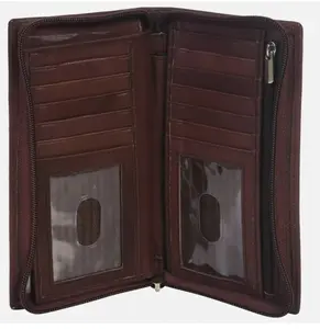 Leatherboss Tall Wallet- RFID Checkbook & Card Holder - Genuine Leather- Unisex