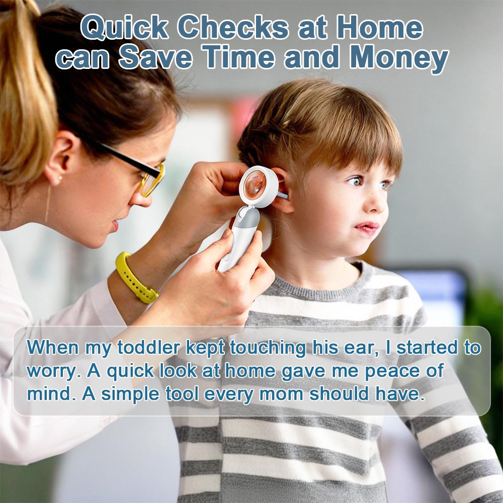 【2026 Upgrade】Aspoven Digital Otoscope with LED Light, 1.4" IPS Screen, 1080P HD Ear Scope for Kids, Adults & Pets, 12 Silicone Specula Tips, Photo & Video Recording, Type-C Rechargeable Ear Wax Removal Tool