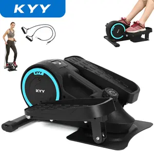KYY Under Desk Elliptical, Magnetic Portable Ellipse Leg Exerciser, Under Desk Bike Pedal Exerciser, Mini Elliptical Machines for Home Use, Exerciser for Seniors, Black