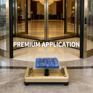 Automatic Shoe Cover Dispenser Machine with Disposable Shoe Covers Included, Hands Free Shoe Cover Applicator for Home Office Factory Clean Room Floor Protection