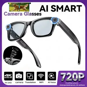 new ai smart glass 2026 New Upgrade Smart glasses With Camera Video Recording AI Photo Recognition Bluetooth Call Translation Voice Sunglasses Men Women