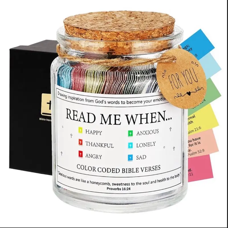 Scripture Memory Jar Bible Scripture Jar - 100 Verses for Women’s Faith and Emotions ...