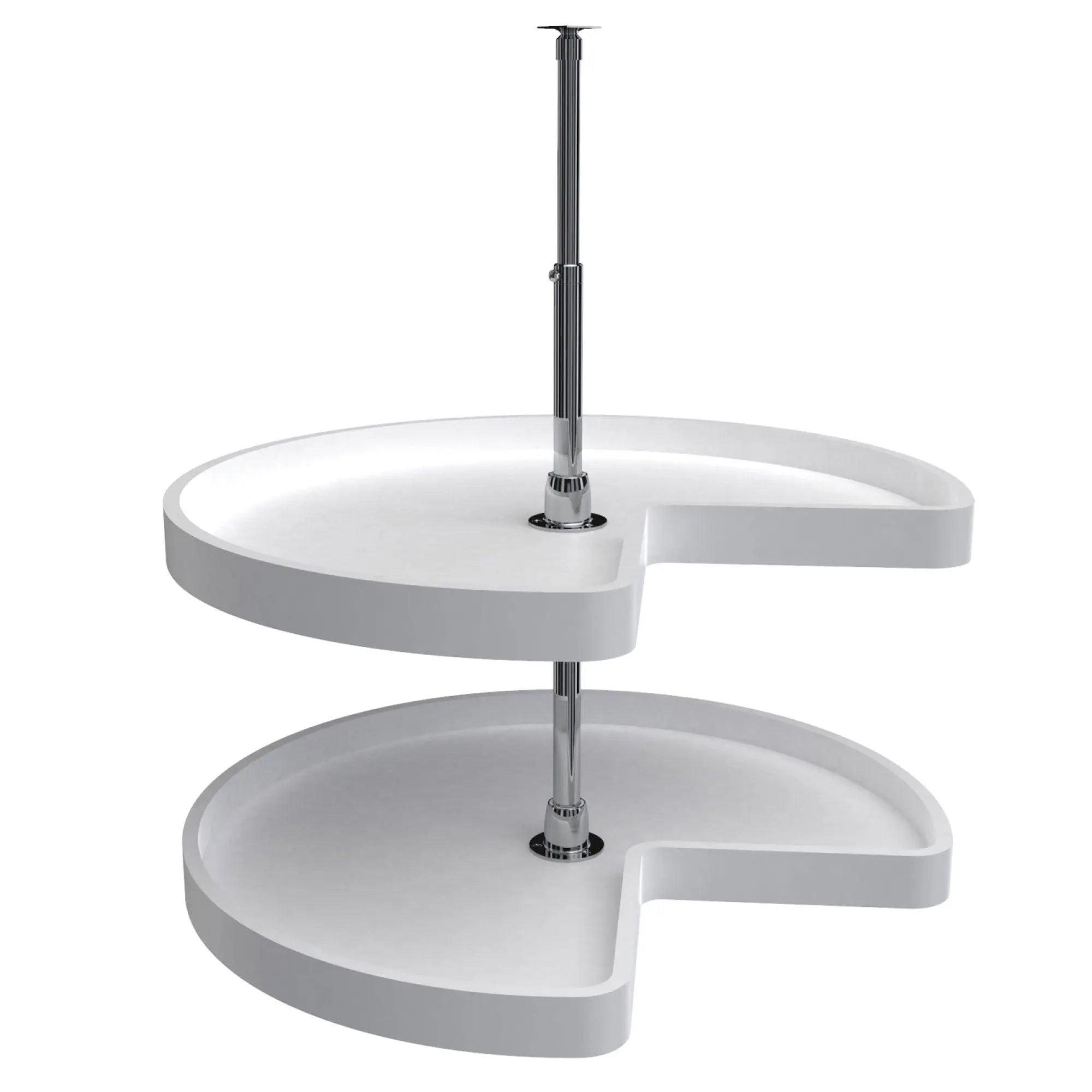 Rev-A-Shelf 28 Inch Kidney Lazy Susan Corner Wall Cabinet 2-Shelf, 6472-28-11-52
