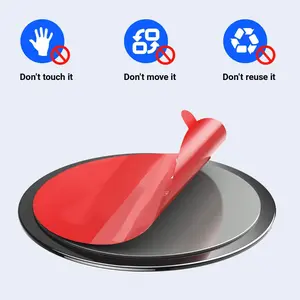 1pc 8cm/3.15in VHB Adhesive Sticky Pad Mounting Disk For Car Dashboard, Suction Cup Pad For Cell Phone Holder Car Mount & Garmin GPS Suction Mount