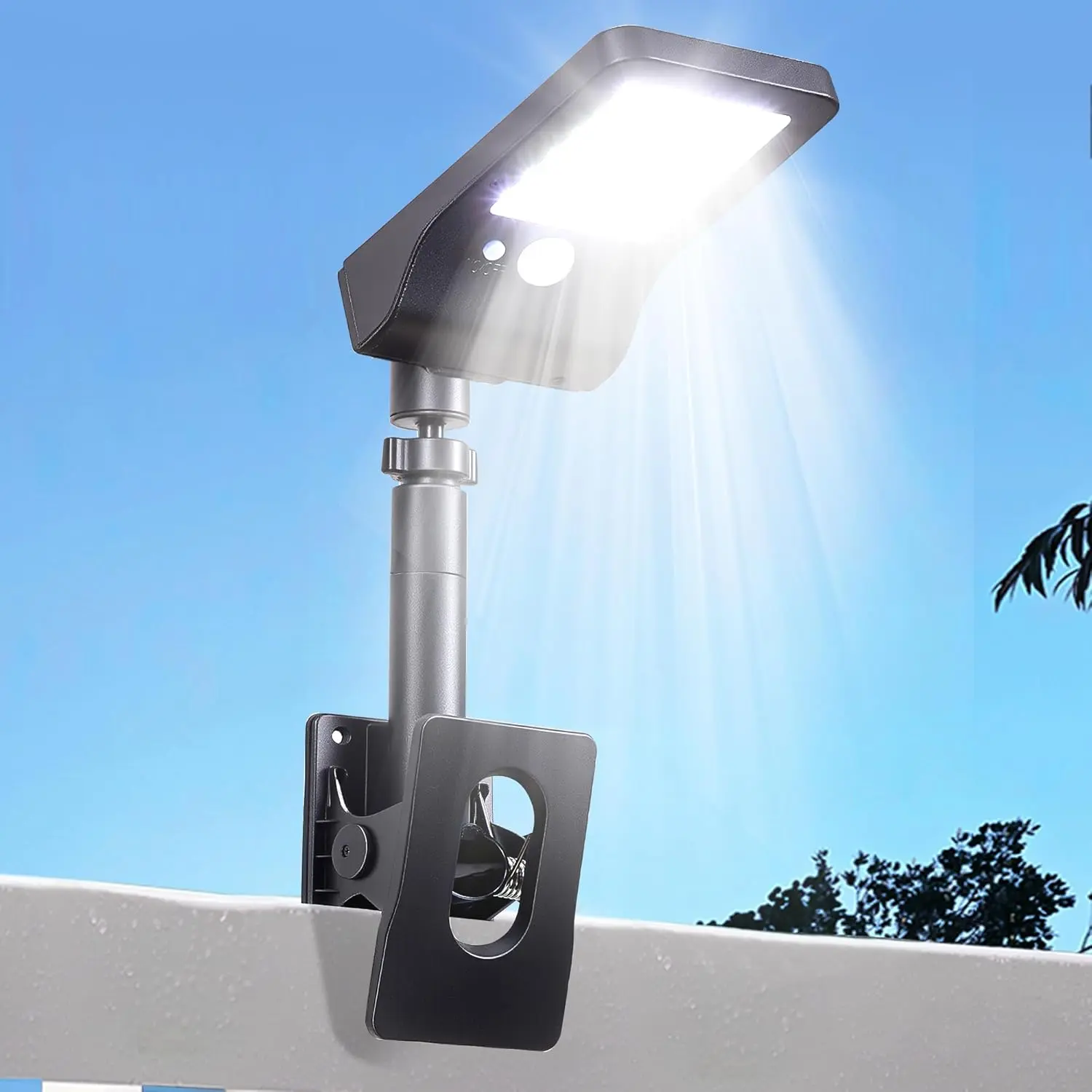Solar-Powered Outdoor LED Security Light - 96LED Motion Sensor , IP65 Waterproof, 360° Adjustable Chain Link Fence & Emergency Lighting  Camping, Emergency & Home Security