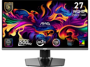 MSI 27" 500 Hz QD-OLED 2560 x 1440(QHD) Gaming Monitor FreeSync (AMD Adaptive Sync) MAG 272QP MAG 272QP QD-OLED X50 MSI 27" 500 Hz QD-OLED 2560 x 1440(QHD) Gaming Monitor FreeSync (AMD Adaptive Sync) MAG 272QP MAG 272QP QD-OLED X50