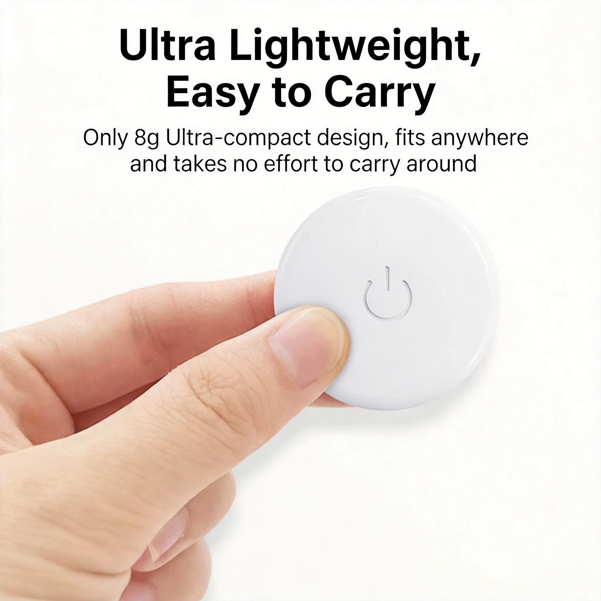 New Air Tracker Tags, Daily Use, (iOS Only, Not for Android), Keys Finder and Item Locator for Luggage, Backpack, Suitcases, Pet Tracker Replaceable Battery, Lightweight and Easy to Connect, Best Gift!