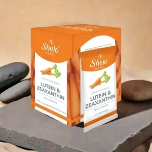 Shelo NABEL Lutein & Zeaxanthin Peach Flavor Juice Powder Premix Box with 15 Sachets