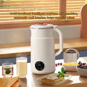 Multi functional intelligent soybean milk machine, automatic wall breaker, large capacity mixer; Automatic heating soybean milk machine; Create various delicious beverages without the need for filters, meeting your different dietary needs blender  size