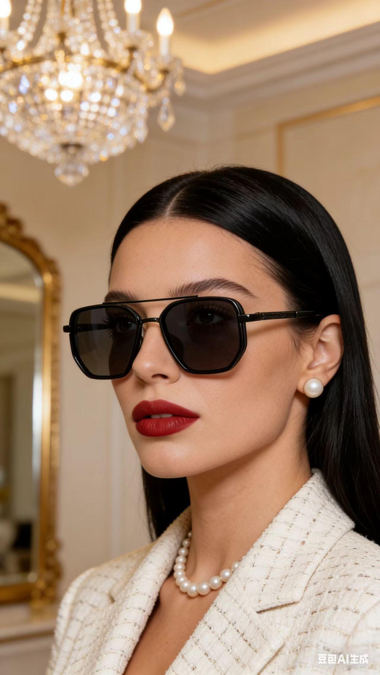 Back to School Sunglasses for Travel USE, Fashion Fall/Summer 2026 Geometric Frame Double Beam Sun Glasses Trends, Travel Accessories,summer Outfits, summer Freshness, Vacation Outfits summer Outfits 2026