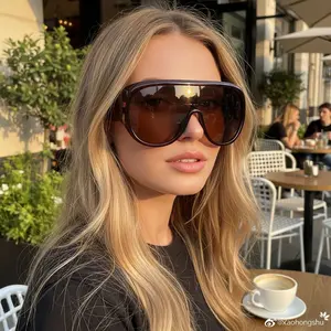 Geometric Double-Beam Sunglasses |   2026 Trendy Eyewear for Women
