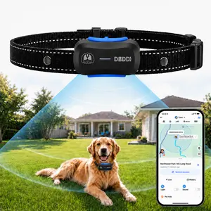 Dog GPS Tracker Wireless Fence, Waterproof Real-Time Tracking Device with electric electronic Fence, Safety Alert, AI Health Assistant, Family Sharing Function