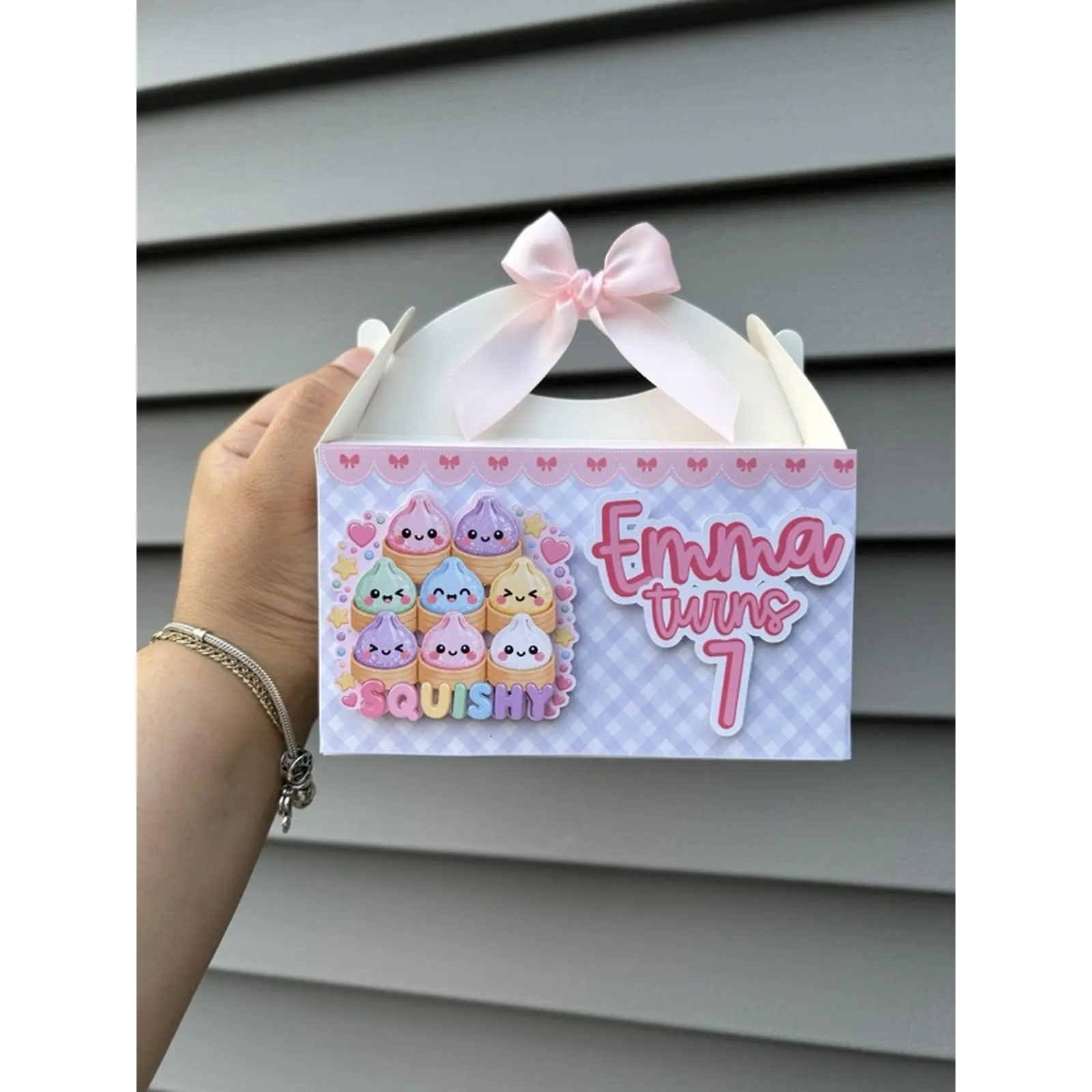 Dumplings Squishy Favor Box - custom favor box - Festive Design for Birthday Celebrations - Ideal for Party Gift
