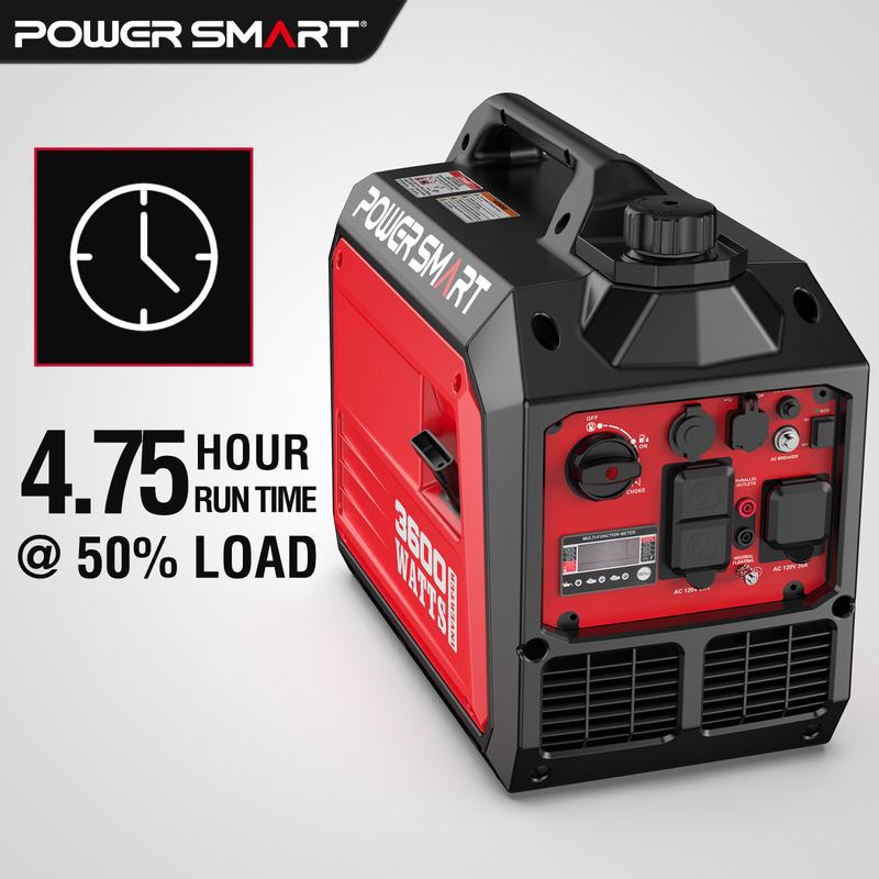 PowerSmart 3600 Watt Quiet Portable Inverter Generator, RV Ready 30A Outlet, Parallel Capable, Emergency Use Camping, EPA Compliant,Hurricane, Emergency,Safe & Long-lasting usage,Springtok(DB5035/DL5035C), generators for house power