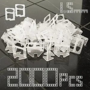 Tile Leveling System Clips 1/16-2000  Tile Spacer Clips for Ceramic Floor Tile - Self Leveling Tools for Stone Installation - Lippage Free Floor and Wall Spacers