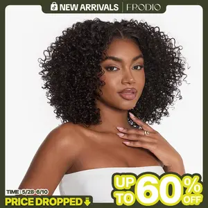 Frodio Veralux™ Blend Human Hair Jerry Curly Wig 13x6 Frontal Lace Wig | Glueless , Wear & Go