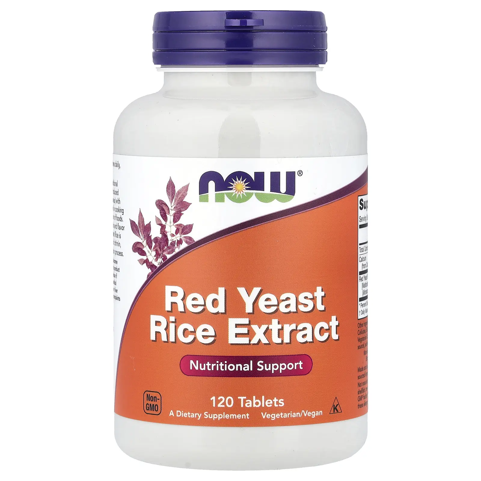 NOW Foods Red Yeast Rice Extract, 120 Tablets (1,200 mg per Tablet)