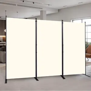 Room Divider 6FT Portable Room Dividers and Folding Privacy Screens, 102'' W Fabric Divider for Room Separation, 3 Panel Partition Room Dividers Freestanding Wall Divider Screen for Dorm Studio Office