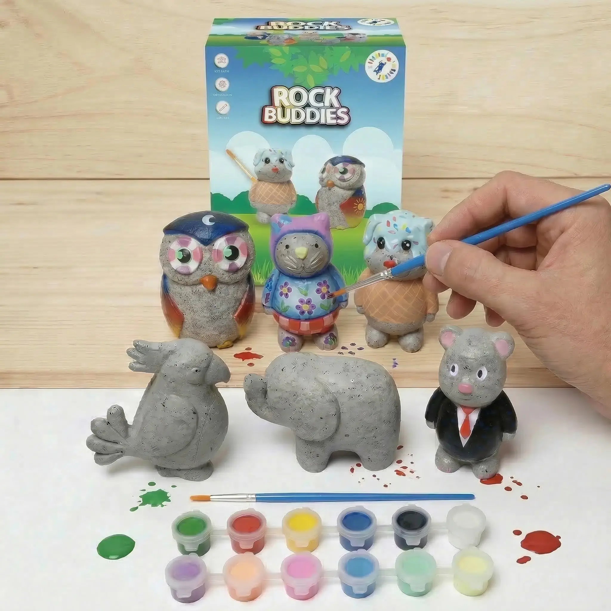 Rock Buddies - DIY Resin Shapes Stone Like Figures - Similar to Rock ...