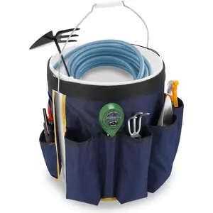 5 Gallon Bucket Tool Organizer, Bucket Tool Caddy Storage Organization for Garden, Construction, Carpenter, Electrician, Builder