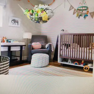 Pink stuffed animal net or hammock toy hammock teddy bear hammock jumbo stuffed animal storage net XWG